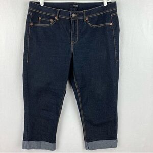 A.N.A A New Approach Blue Denim Crop Jeans Size 18W Stretch Excellent Condition